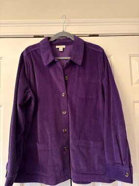 Appleseed's Purple Corduroy Jacket L